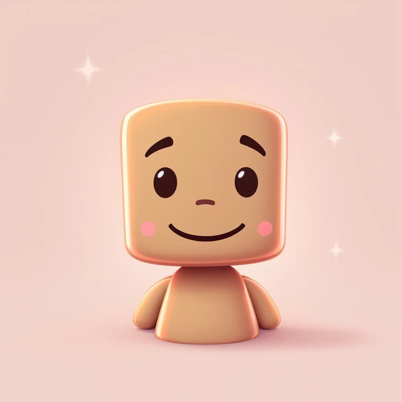 Sackboy portrait icon with cute expression for profile picture use
