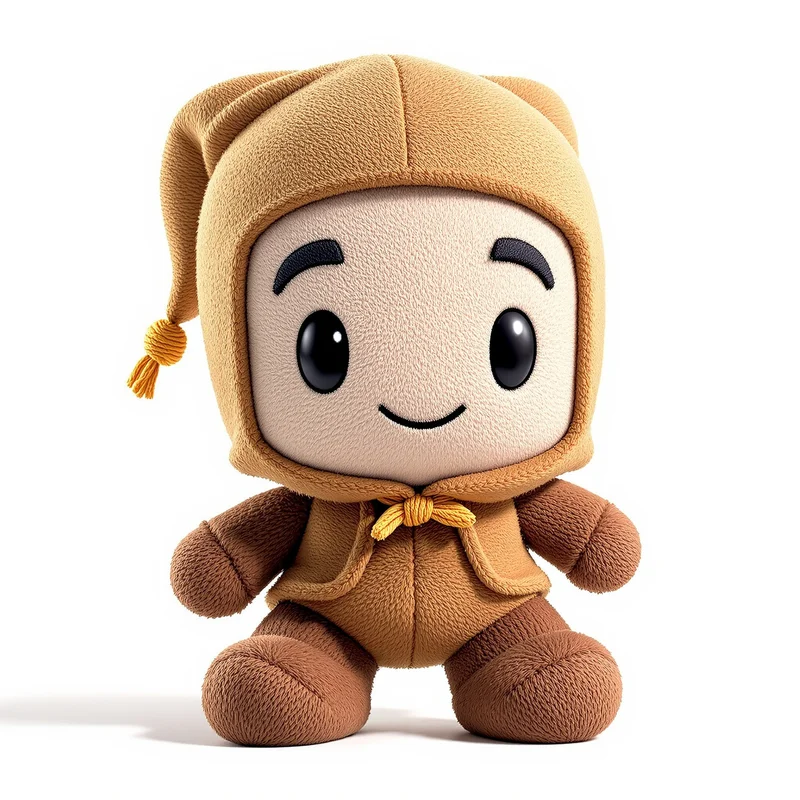 Sackboy portrait icon with cute expression for gaming identity