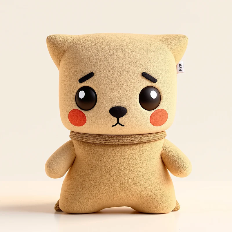 Sackboy portrait icon with soft texture for social media avatar