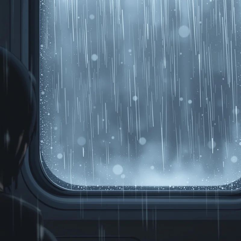 Anime PFP with city window gaze and readable face