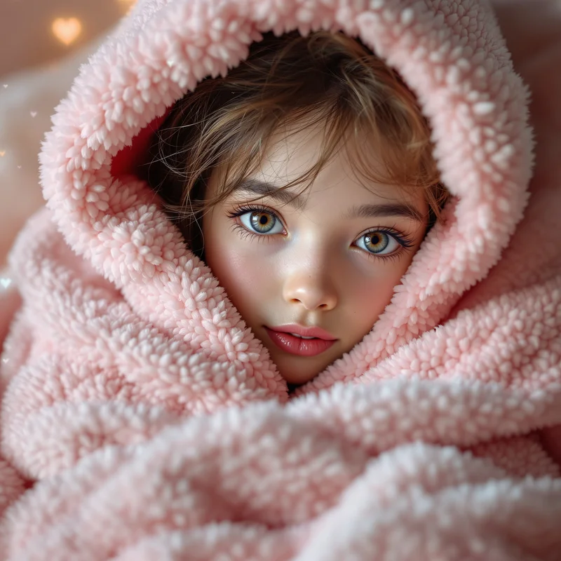 blanket sanrio pfp with warm comfort-core energy
