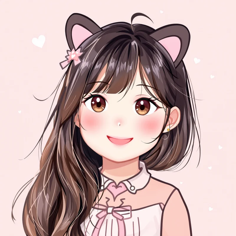 sticker style Sanrio PFP portrait