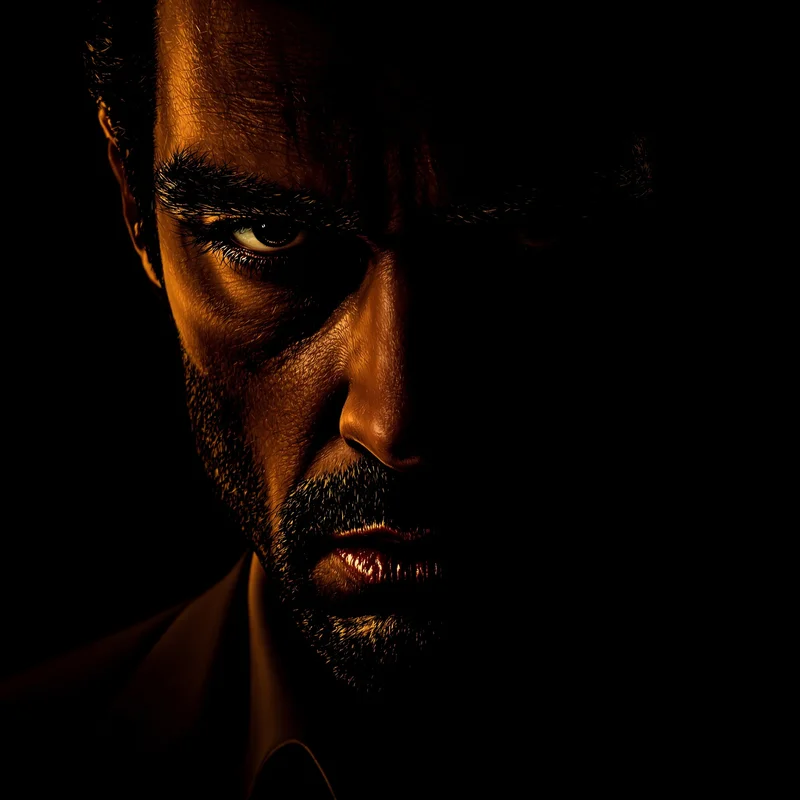 Scarface avatar icon with polished menace and high-status profile identity feel