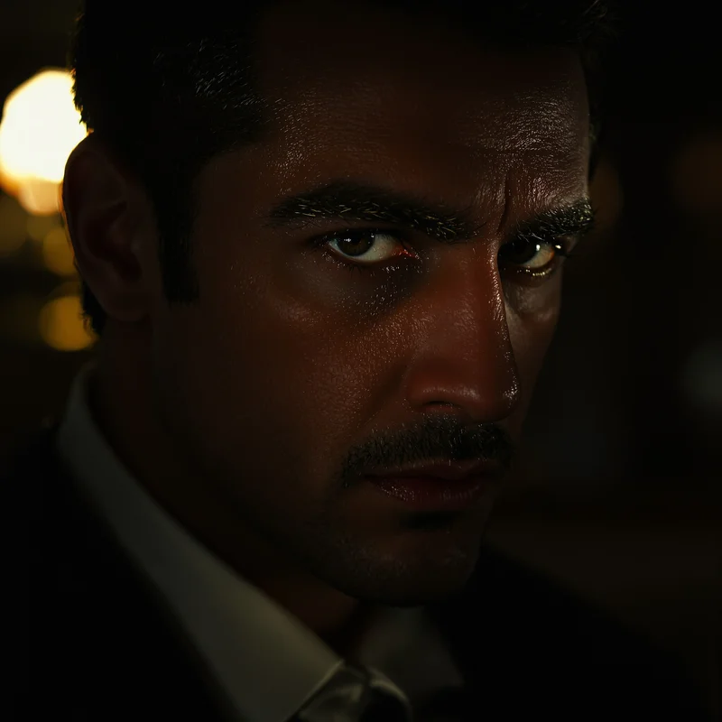 Scarface profile avatar with ruthless confidence and compact identity clarity