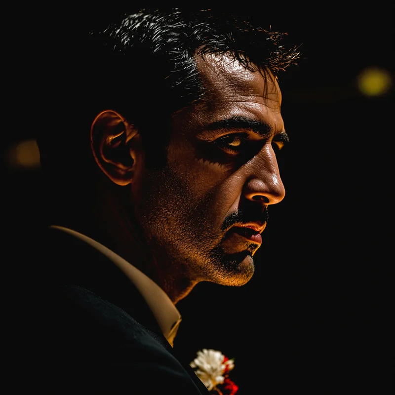 Scarface PFP with expensive darkness, readable crop, and dominant social presence