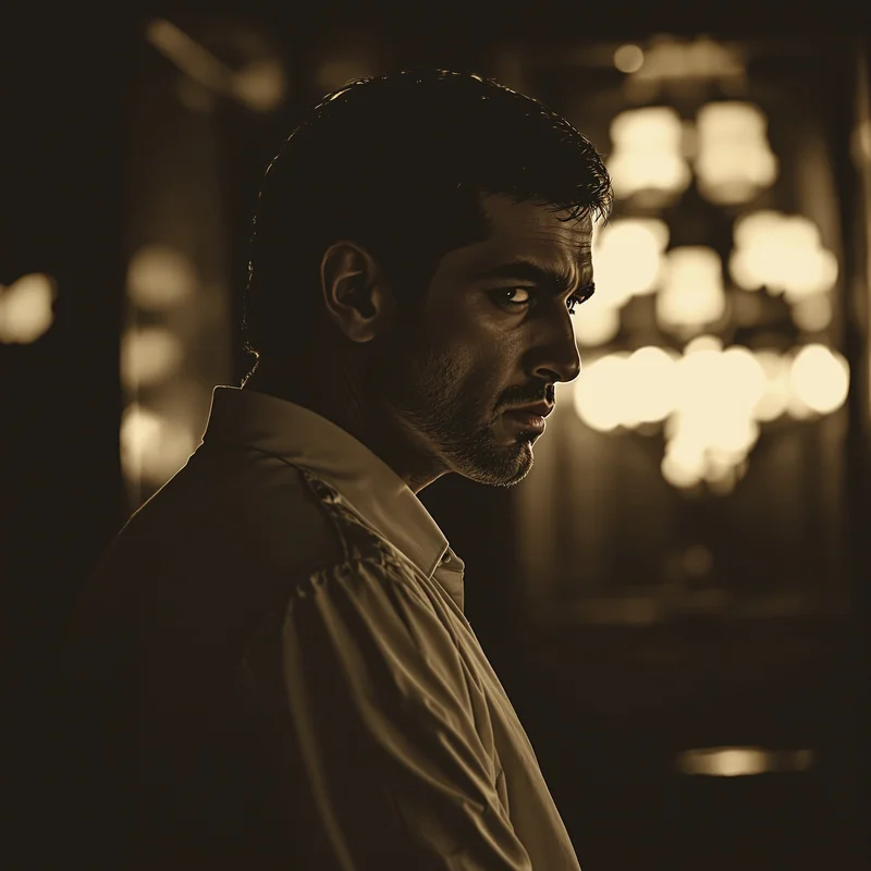 Scarface PFP image with dark golden mood and powerful social identity signal