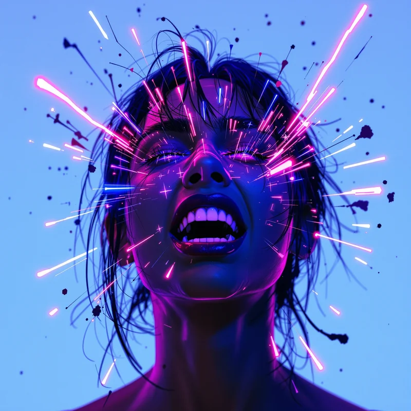 scene anime avatar with bold contrast lighting for aesthetic profile display