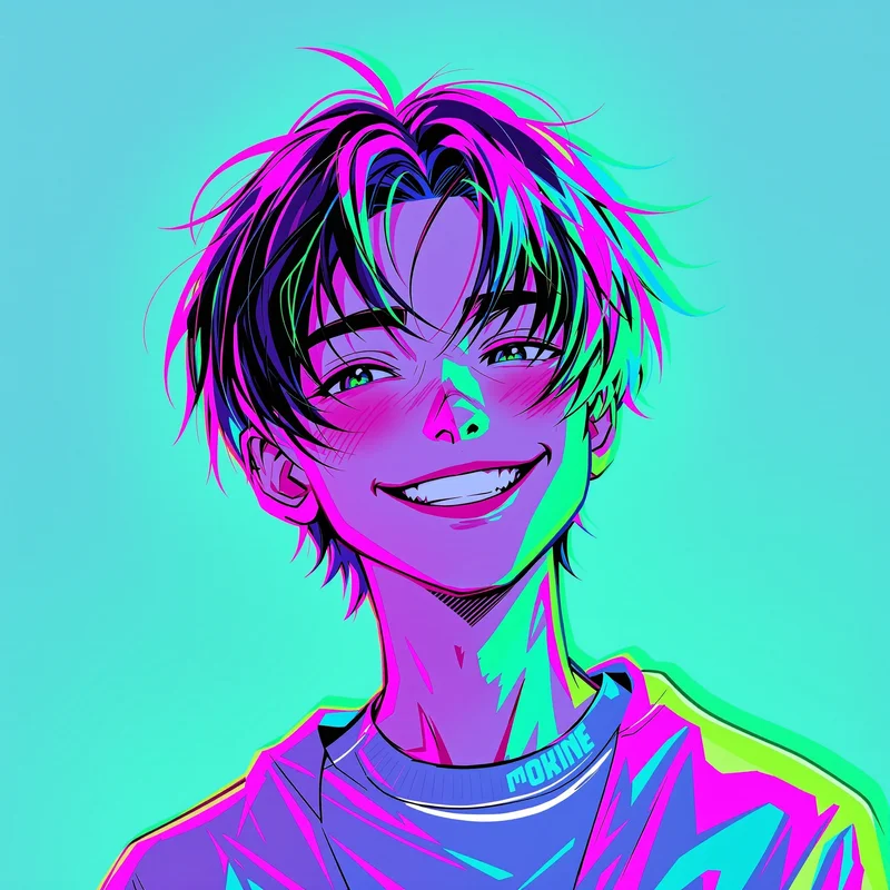 layered color PFP image with bold contrast lighting for scene PFP design