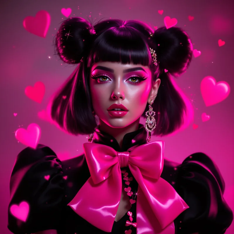 Pink Black Scene PFP.