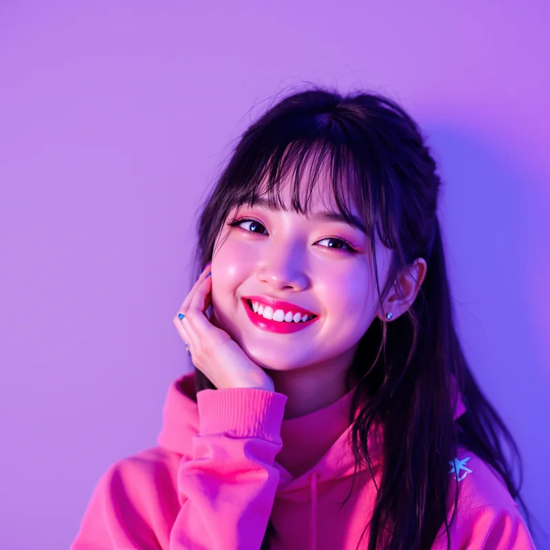 colorful scene profile picture with chaotic color palette for alt profile icon