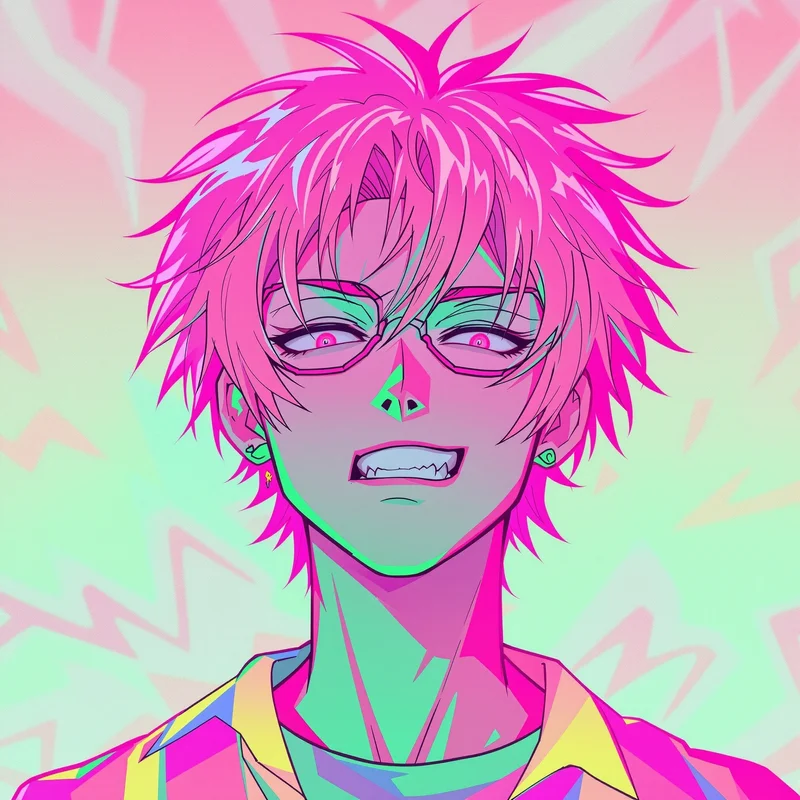 alt style profile icon with bold contrast lighting for messaging profile icon