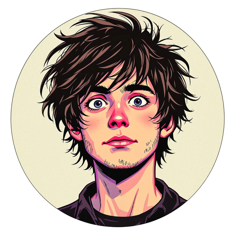 Scott Pilgrim avatar profile image with awkward expression