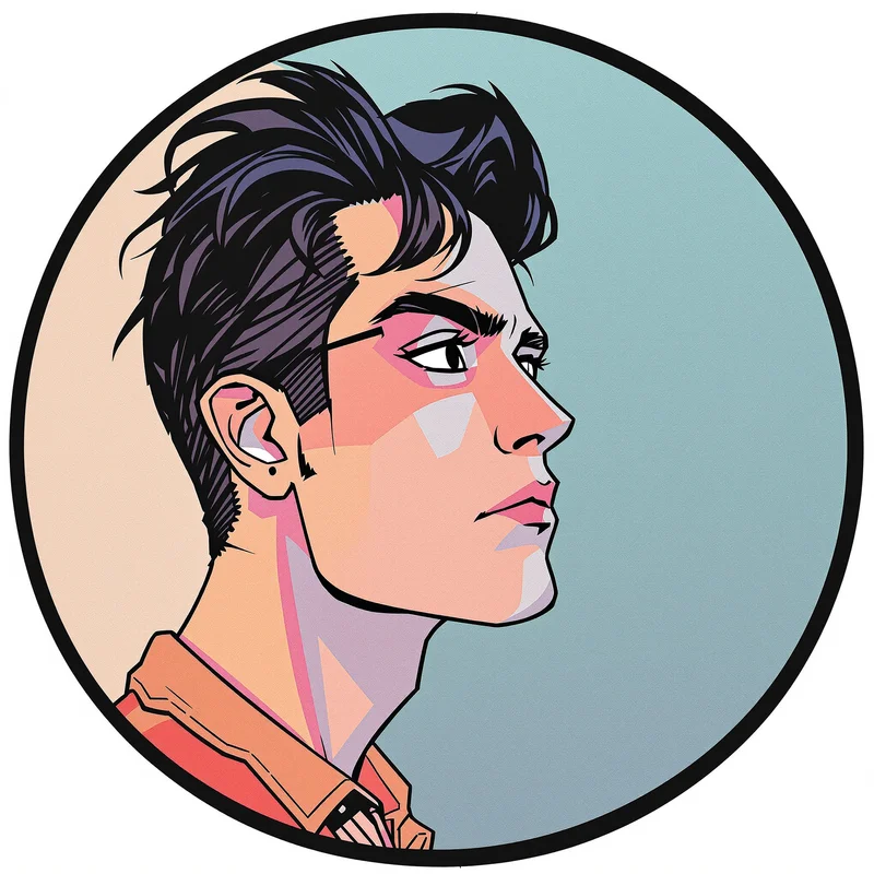 Scott Pilgrim PFP with comic style and identity focus