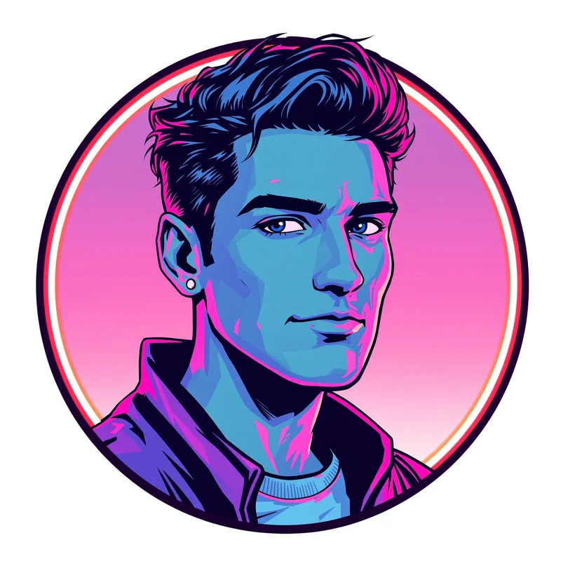 Scott Pilgrim PFP with comic style and identity focus