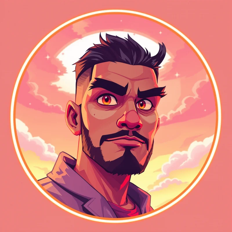 Scott Pilgrim PFP with comic style and identity focus