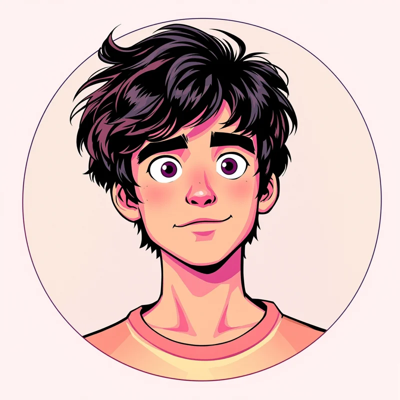 Scott Pilgrim PFP with comic style and identity focus