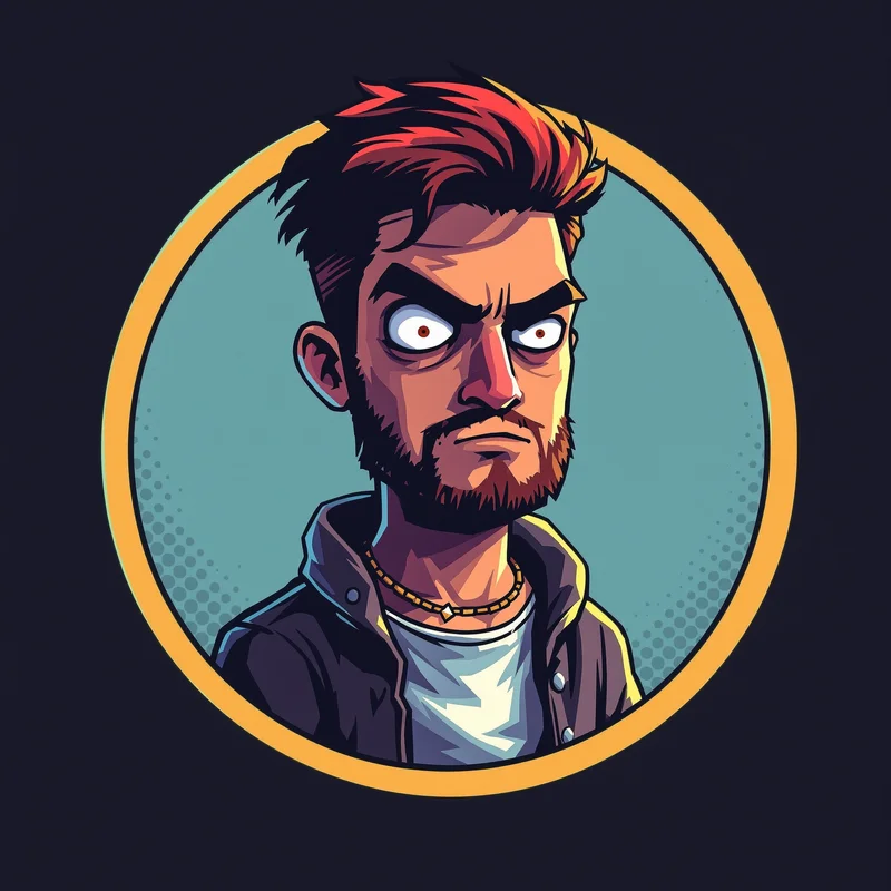 Scott Pilgrim PFP with comic style and identity focus