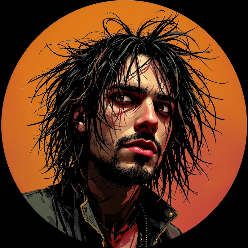 Scott Pilgrim PFP with comic style and identity focus