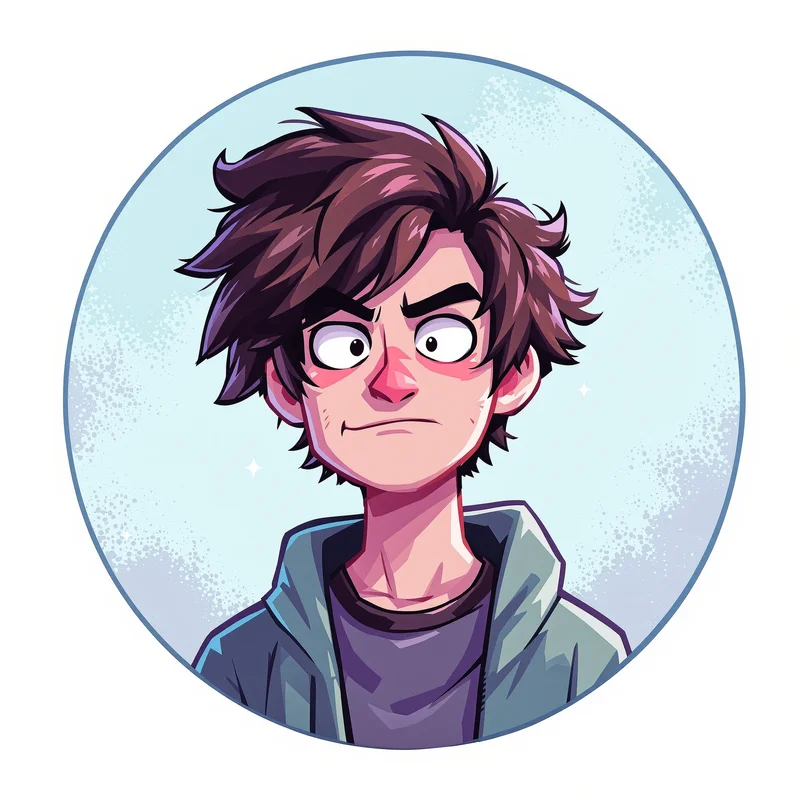 Scott Pilgrim avatar portrait with offbeat personality
