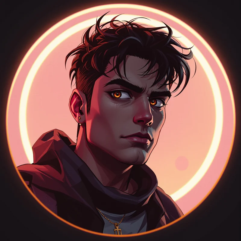 Scott Pilgrim avatar portrait with offbeat personality