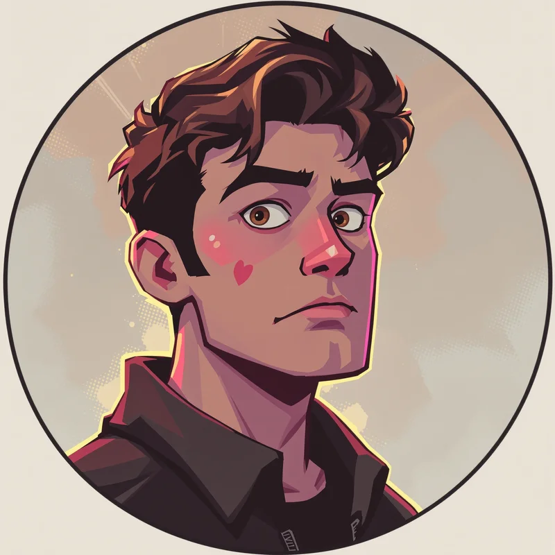 Scott Pilgrim avatar portrait with offbeat personality