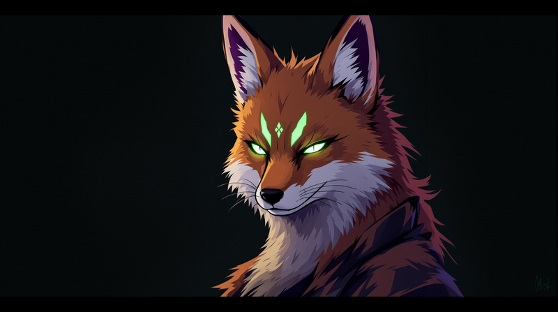 fox spirit anime avatar portrait profile picture