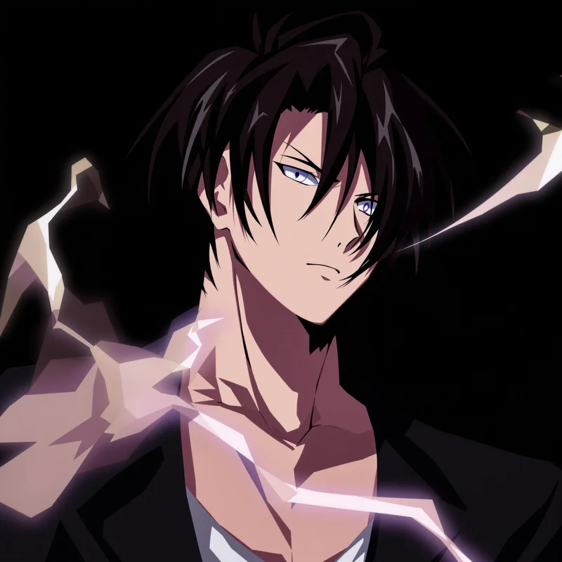 Shidou PFP portrait with dynamic motion framing for digital profile identity