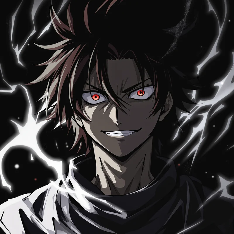 Blue Lock Shidou profile picture with dramatic lighting for social media avatar