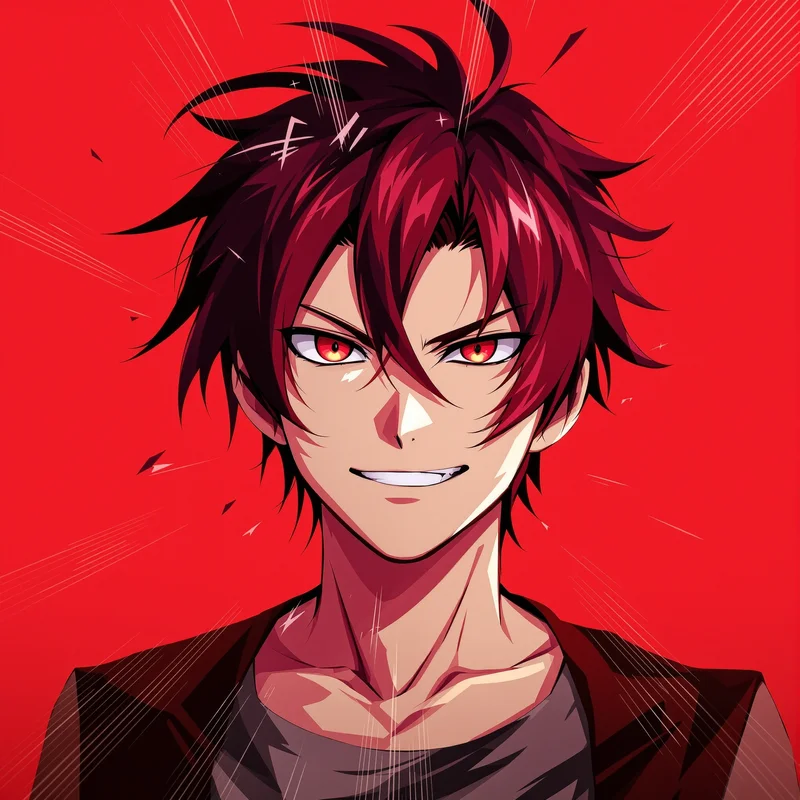 dark Shidou profile avatar with rough edge styling for social media avatar