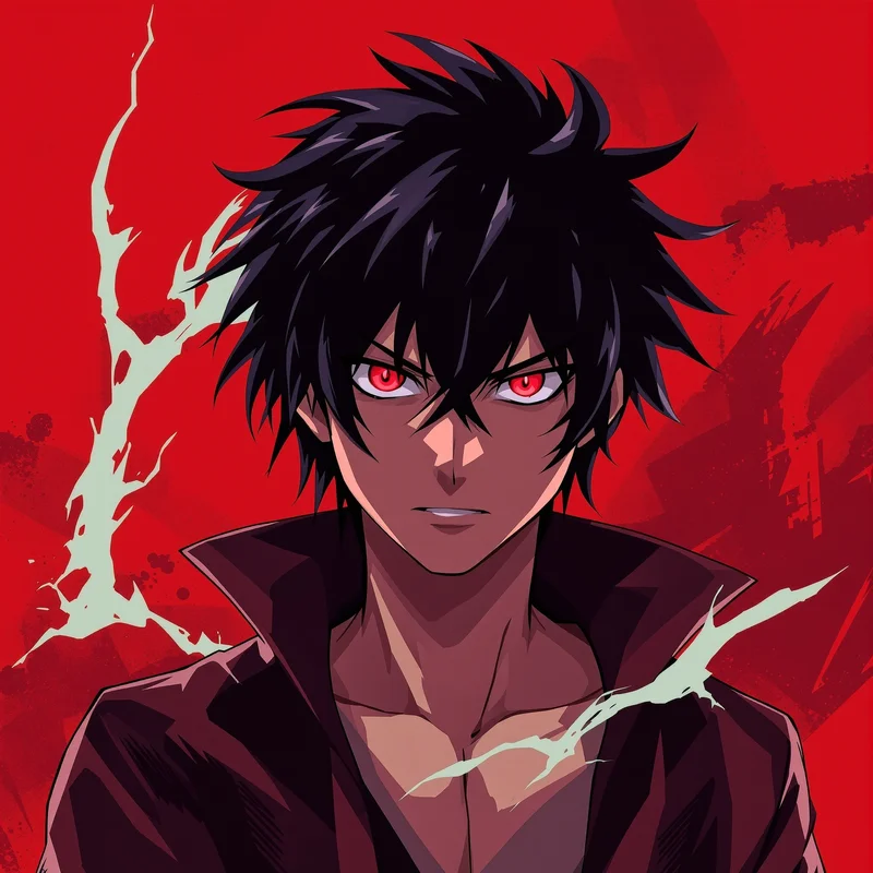 dark Shidou profile avatar with dramatic lighting for messaging profile icon