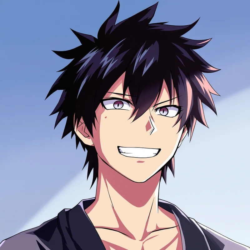 clean Shidou PFP avatar with minimal dark background for strong avatar use