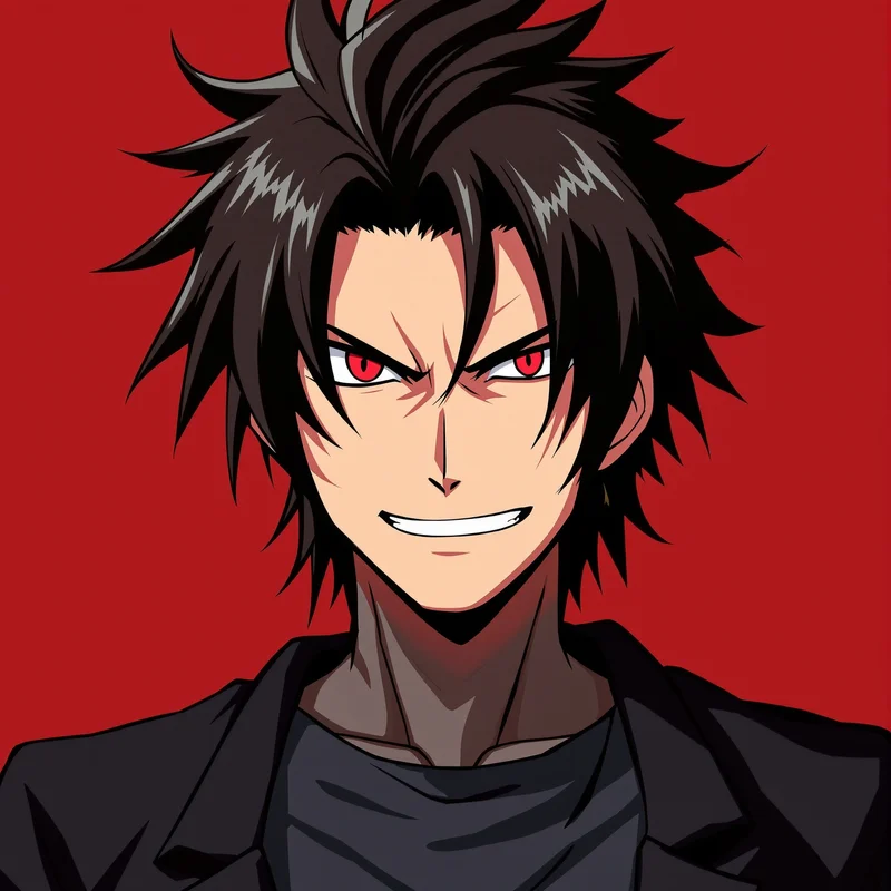 bold Shidou PFP image with high contrast lighting for avatar display