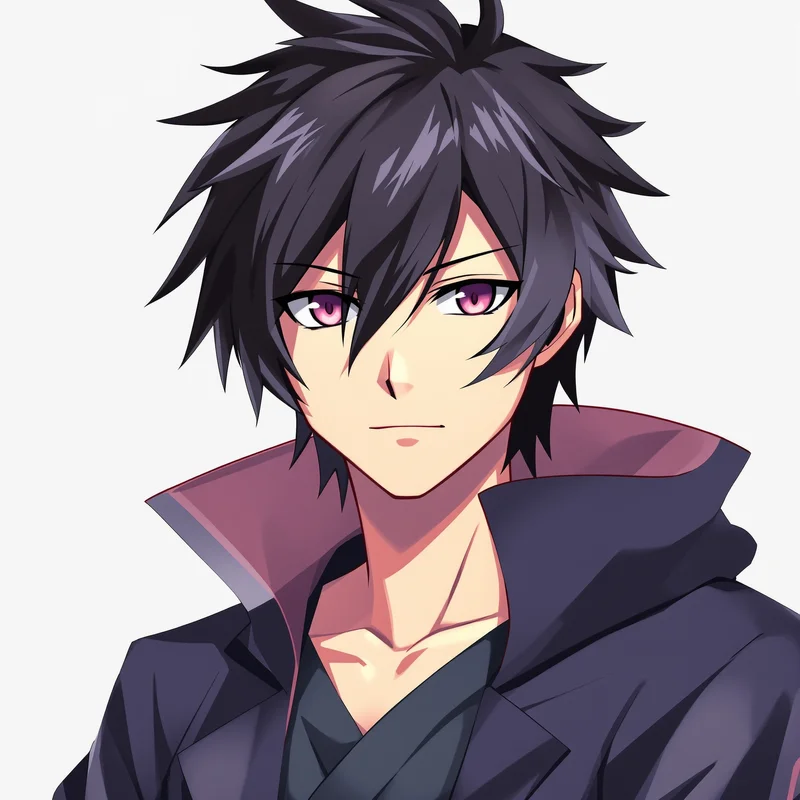 Shidou Ryusei avatar with dynamic motion framing for messaging profile icon