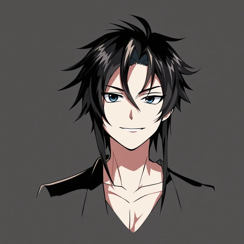 Shidou Ryusei avatar with dynamic motion framing for social media avatar