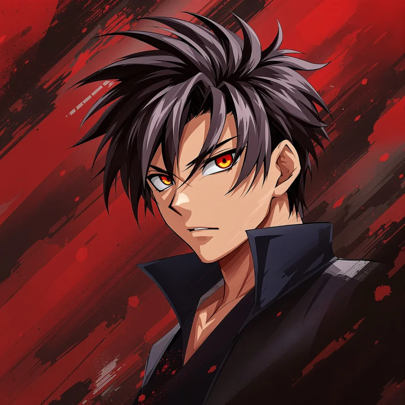 centered Shidou PFP portrait with strong shadow edges for strong avatar use
