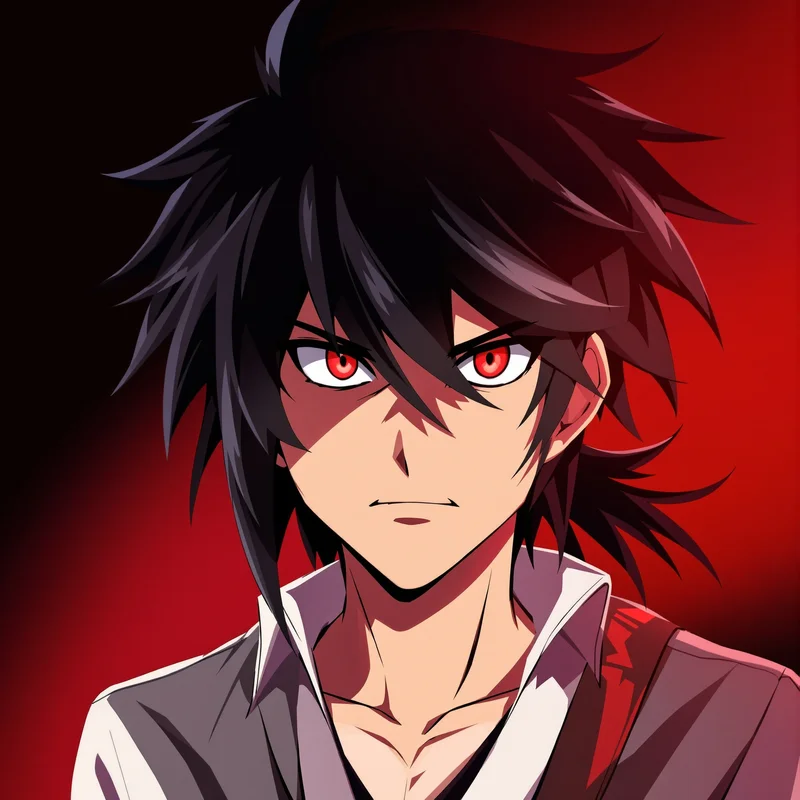 bold Shidou PFP image with shadow heavy tone for messaging profile icon