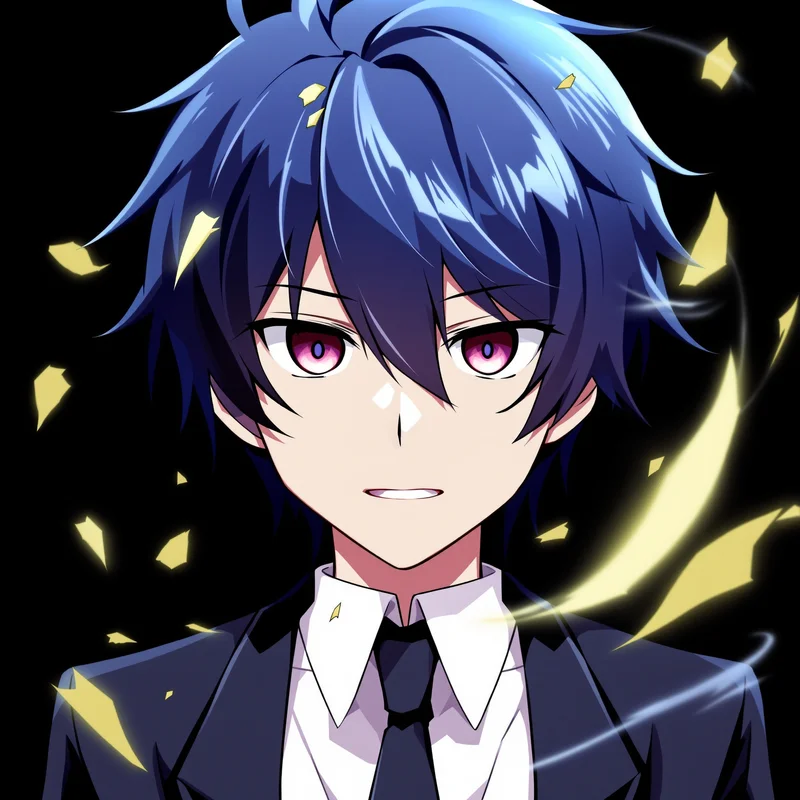 clean Shidou PFP avatar with dynamic motion framing for messaging profile icon