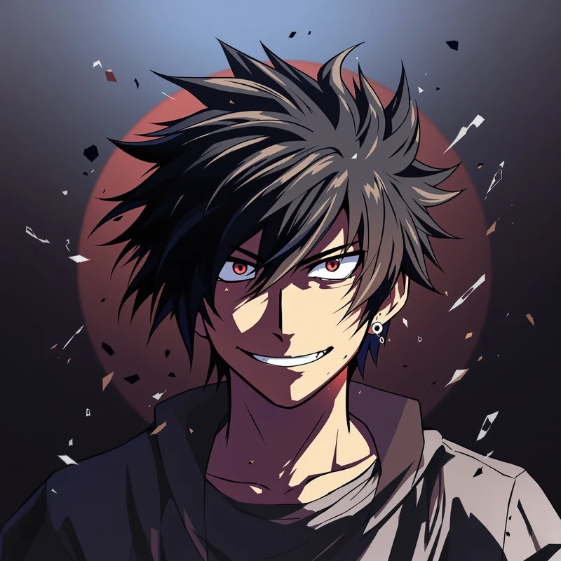 bold Shidou PFP image with intense anime atmosphere for aesthetic profile icon