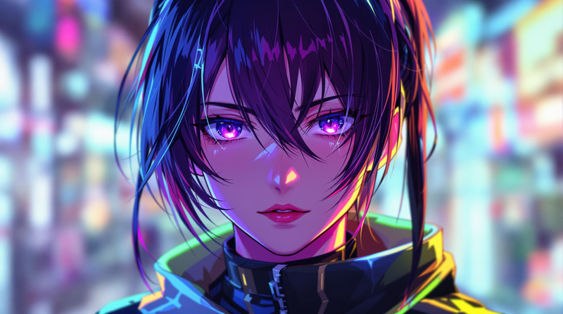 cyberpunk anime avatar portrait profile picture