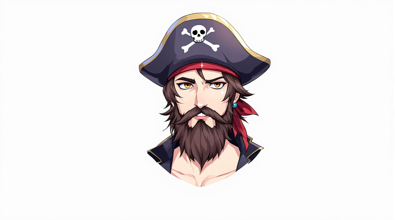pirate anime avatar portrait profile picture