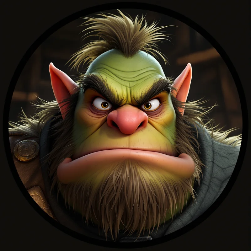 Shrek avatar profile image with grumpy humor and clear recognition