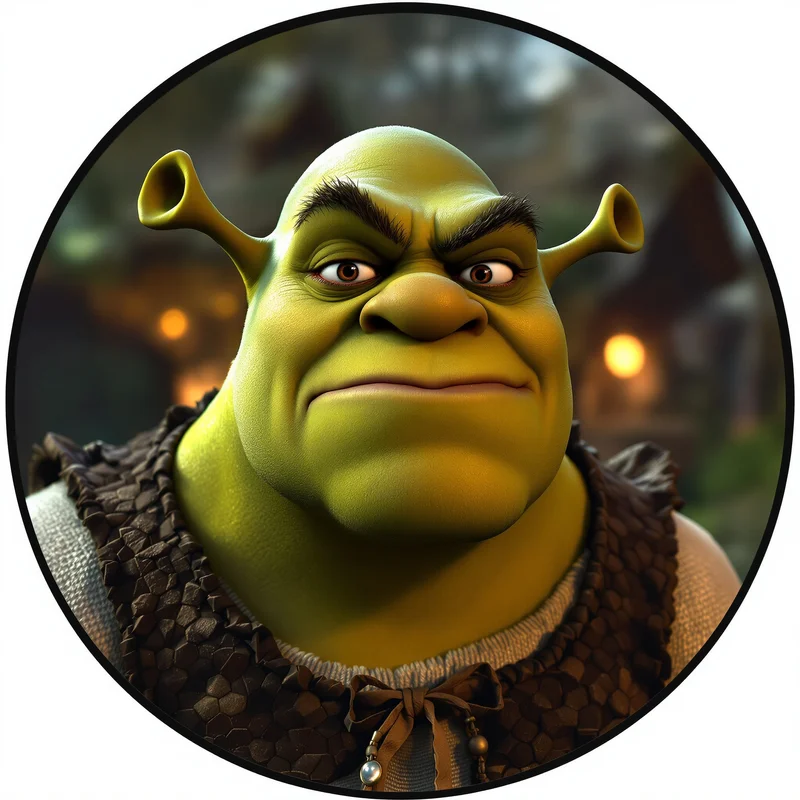 Shrek PFP with expressive ogre face and compact avatar clarity