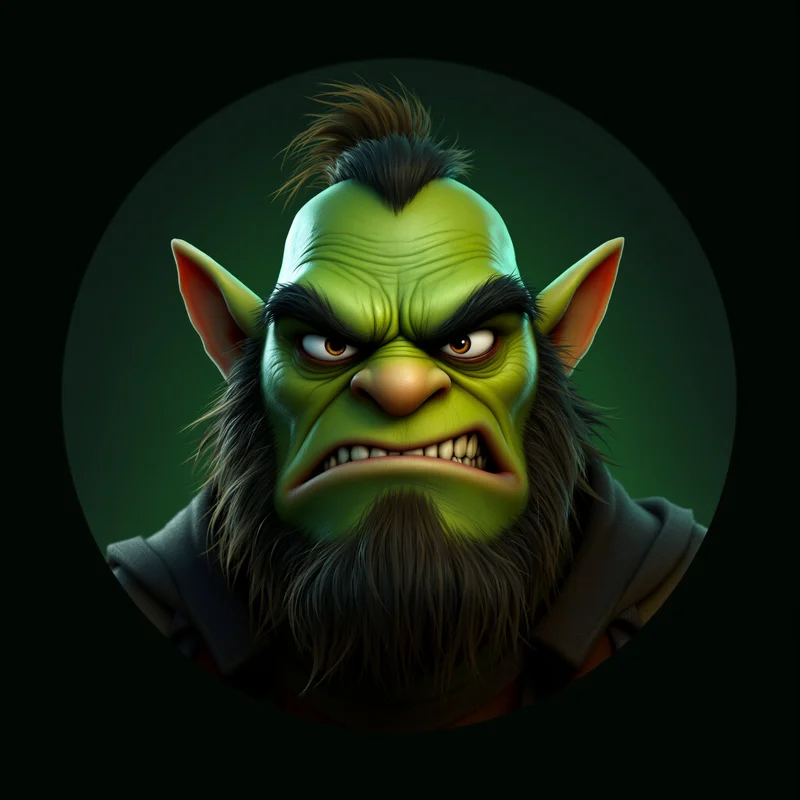 Shrek PFP with expressive ogre face and compact avatar clarity