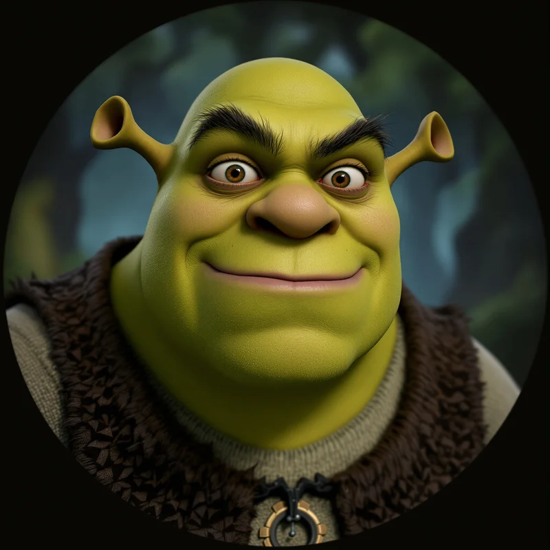 Shrek PFP avatar with iconic ogre identity and strong profile readability