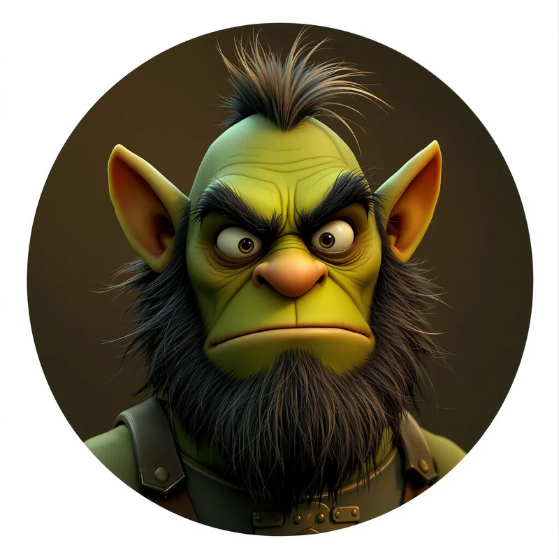 Shrek PFP avatar with iconic ogre identity and strong profile readability