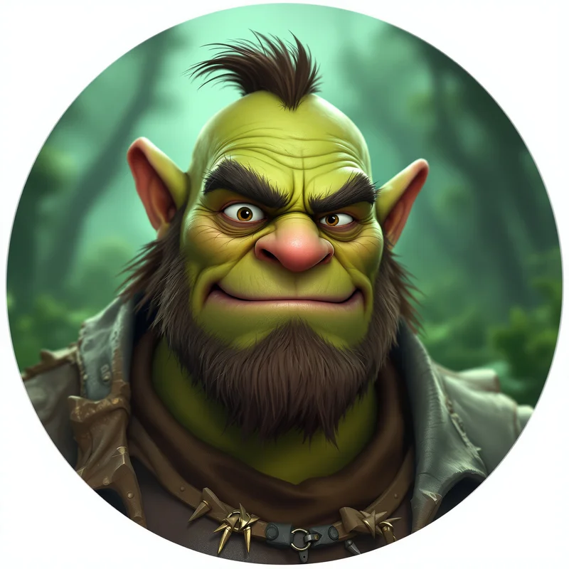 Shrek PFP with expressive ogre face and compact avatar clarity