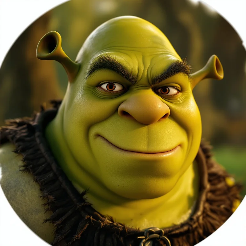 Shrek avatar portrait with rough charm and memorable personality