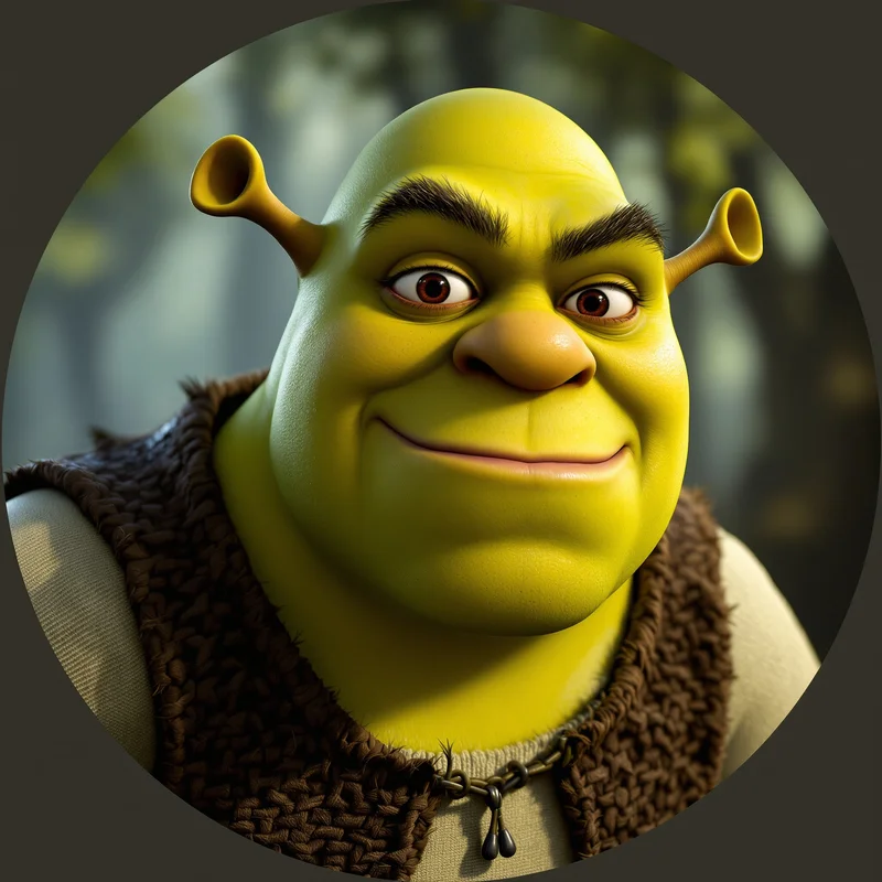Shrek PFP avatar with iconic ogre identity and strong profile readability