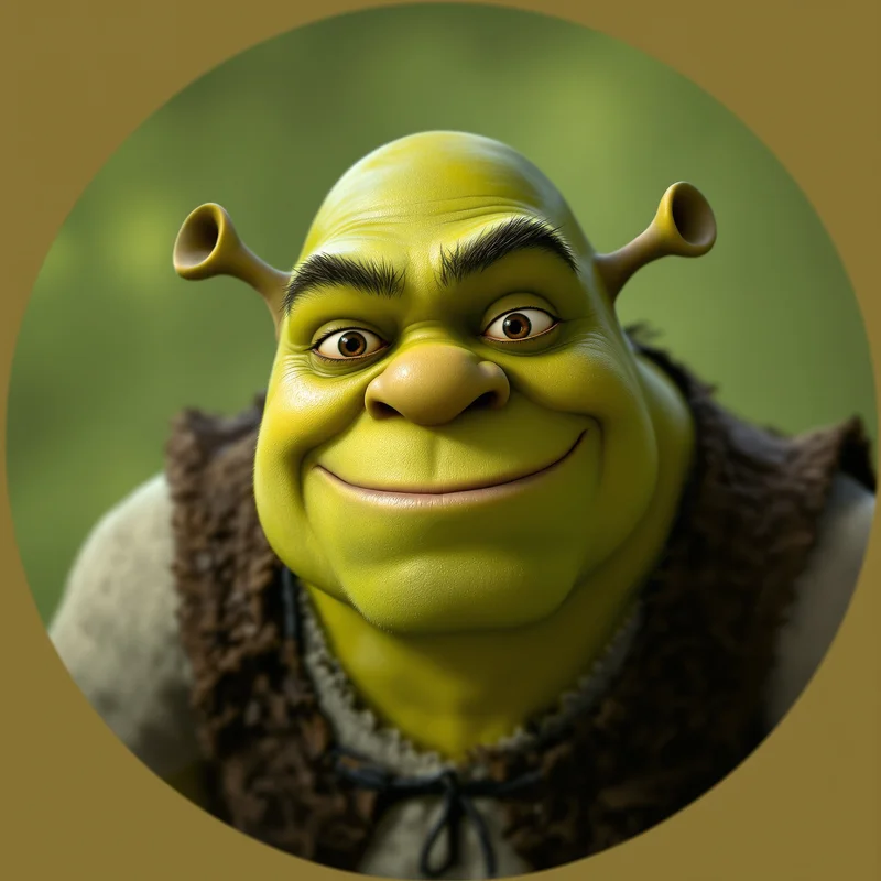 Shrek profile image optimized for identity, humor, and visibility