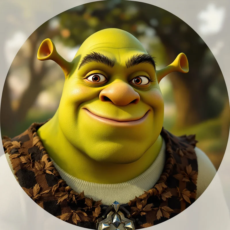 Shrek profile image optimized for identity, humor, and visibility